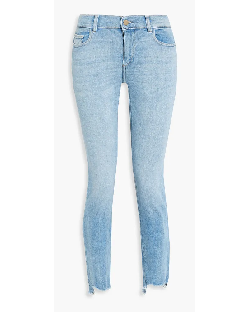 DL1961  Florence cropped mid-rise skinny jeans - Blue Blue