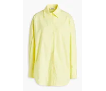 Adriana cotton-poplin shirt - Yellow