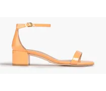 Patent-leather sandals - Orange