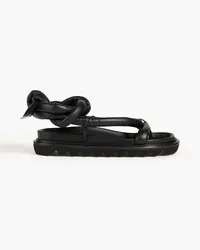 Studio Amelia Padded leather sandals - Black Black