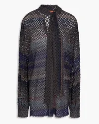 Missoni Metallic crochet-knit sweater - Metallic Metallic