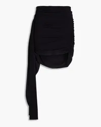 Helmut Lang Ruched jersey mini skirt - Black Black