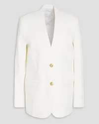 Rosetta Getty Cotton and linen-blend piqué blazer - White White