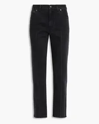 tibi Elfie high-rise straight-leg jeans - Black Black