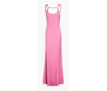Mentalo open-back satin maxi dress - Pink