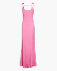 Jacquemus Mentalo open-back satin maxi dress - Pink Pink