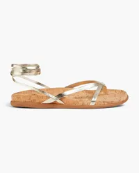 Ancient Greek Sandals Gylkeria metallic leather sandals - Metallic Metallic