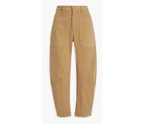 Shon cotton-blend twill tapered pants - Neutral