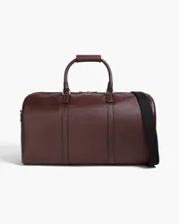 Serapian Evolution textured-leather weekend bag - Burgundy - OneSize Burgundy