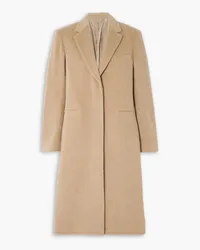 Helmut Lang Brushed wool-blend coat - Brown Brown