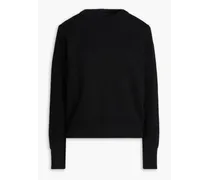 Ribbed cotton sweater - Black