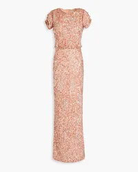 Rachel Gilbert Nests embellished tulle gown - Metallic Metallic