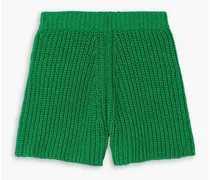 Palm Springs ribbed cotton shorts - Green
