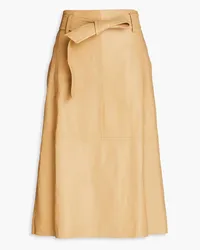 Vince Leather midi skirt - Brown Brown