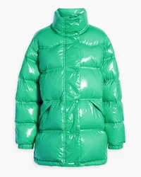 STAND Lori quilted vinyl down jacket - Green Green