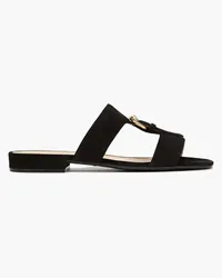 Sergio Rossi Buckled suede sandals - Black Black