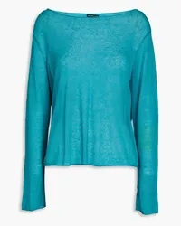 James Perse Linen-blend sweater - Blue Blue