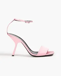 Sergio Rossi Crystal-embellished satin sandals - Pink Pink