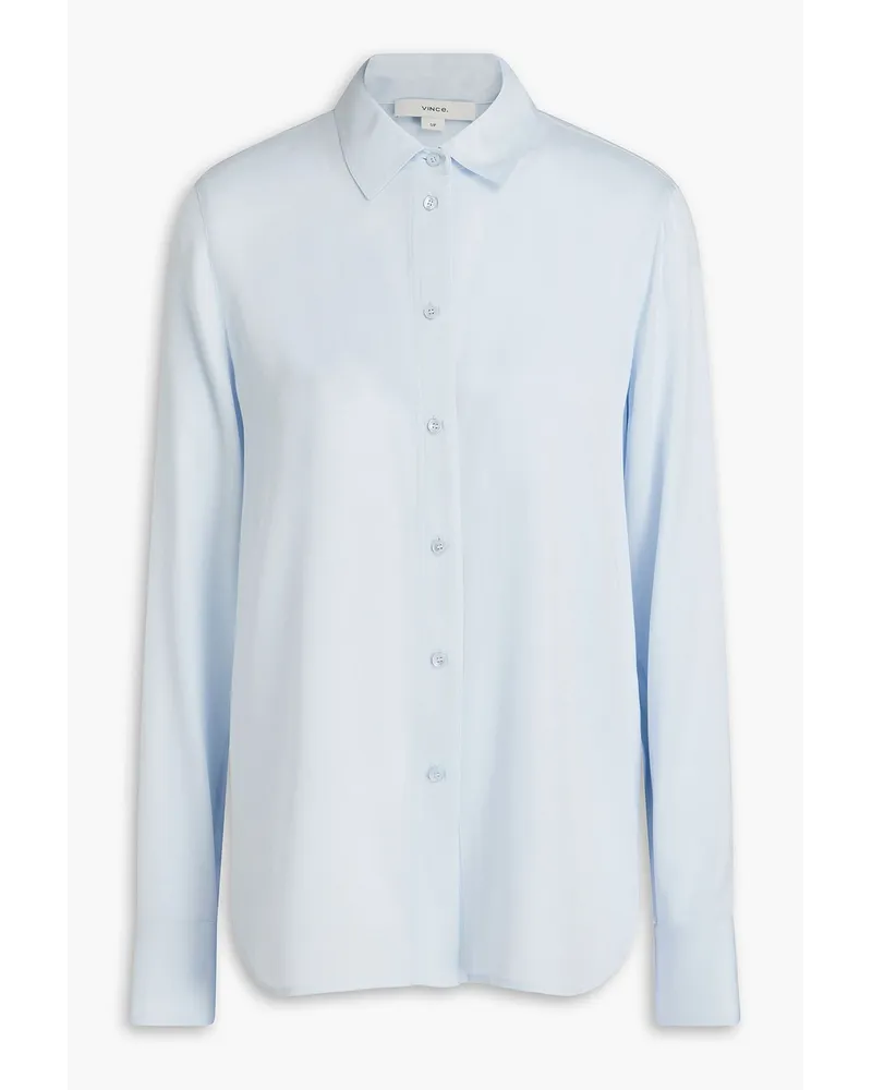 Vince Stretch-silk shirt - Blue Blue