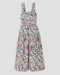 Ulla Johnson Isabel floral-print cotton-poplin midi dress - White White