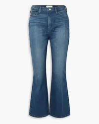 Frame Denim Le High N Tight cropped high-rise bootcut jeans - Blue Blue