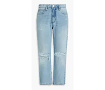 Le High N Tight cropped high-rise bootcut jeans - Blue
