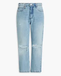 Frame Denim Le High N Tight cropped high-rise bootcut jeans - Blue Blue