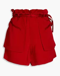 Valentino Garavani Hammered satin shorts - Red Red