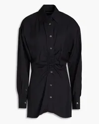 Alexander Wang Ruched twill shirt - Black Black