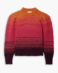 Ulla Johnson Rosalia dégradé alpaca-blend sweater - Pink Pink