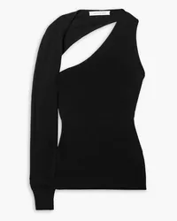 Christopher Esber One-sleeve wool and cashmere-blend sweater - Black Black