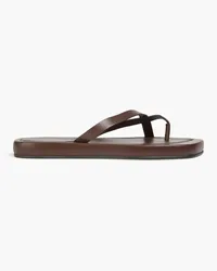 Frame Denim Le Montauk leather sandals - Brown Brown