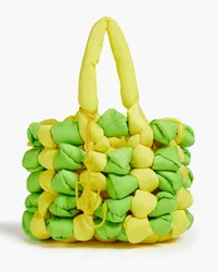 J.W.Anderson Knotted two-tone shell bucket bag - Yellow Yellow