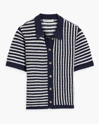 Onia Striped linen shirt - Blue Blue