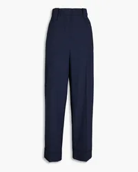 Ganni Woven wide-leg pants - Blue Blue