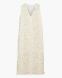 Equipment Connery snake-print silk midi dress - Neutral Neutral