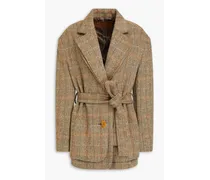 REJINA PYO Checked wool blazer - Neutral Neutral