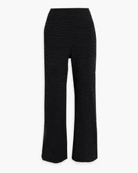 Ganni Cloqué straight-leg pants - Black Black