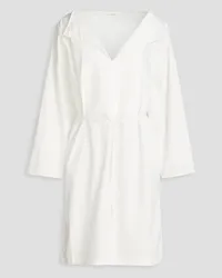 By Malene Birger Baltimores piqué-paneled cotton-poplin dress - White White