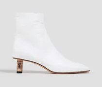 Leather ankle boots - White