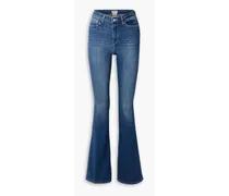 Mid-rise flared jeans - Blue