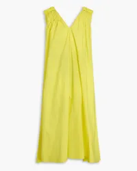 Roksanda Ilincic Erosa cotton-poplin maxi dress - Yellow Yellow