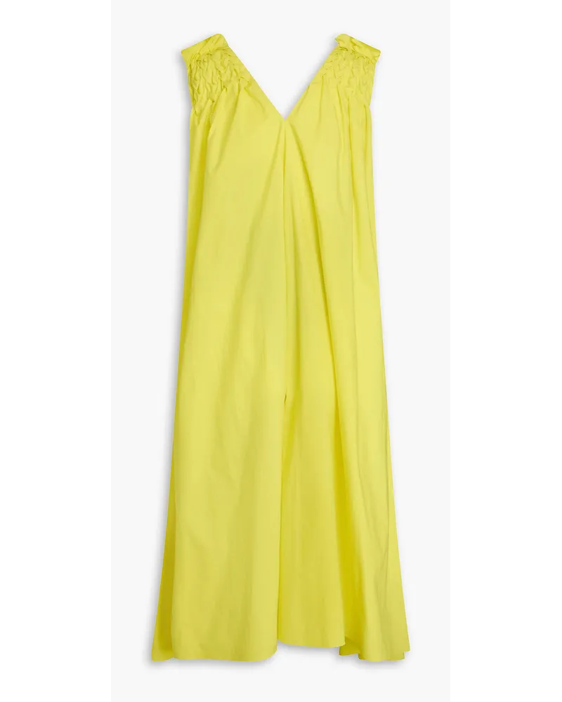 Roksanda Ilincic Erosa cotton-poplin maxi dress - Yellow Yellow