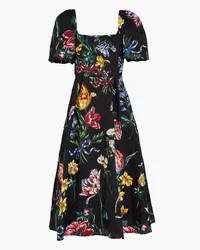 Marchesa Brocade midi dress - Black Black