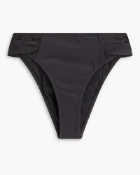 Solid and Striped The Maisie gathered mid-rise bikini briefs - Black Black