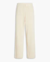 LE 17 SEPTEMBRE Ribbed cotton-blend drawstring sweatpants - Neutral Neutral