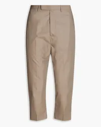 Rick Owens Astaires cropped cotton-poplin pants - Neutral Neutral