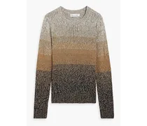 Dégradé metallic knitted sweater - Metallic