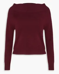 Altuzarra Off-the-shoulder cashmere sweater - Burgundy Burgundy