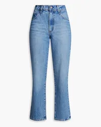 Nobody Denim Hardy cropped high-rise straight-leg jeans - Blue Blue